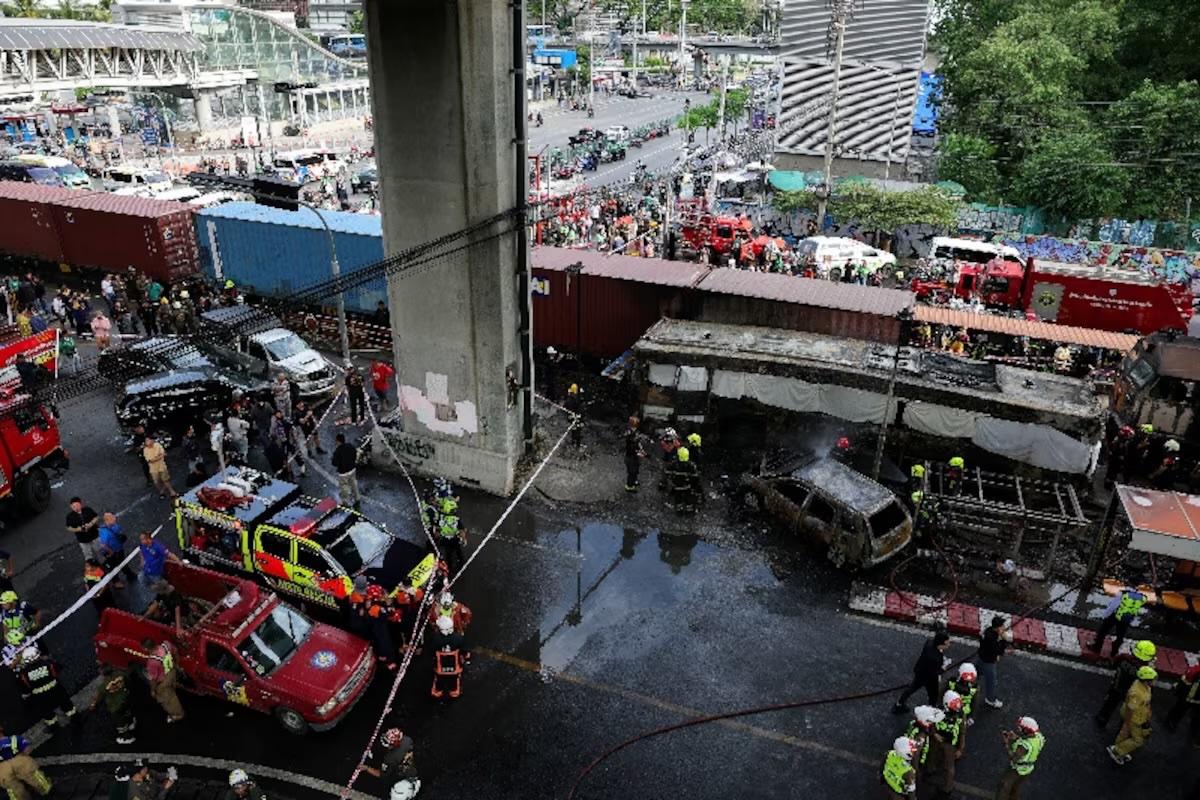 Train Driver Tests Positive for Drugs in Deadly Bangkok Rail Crossing Crash; Level Crossing Staff Also Charged