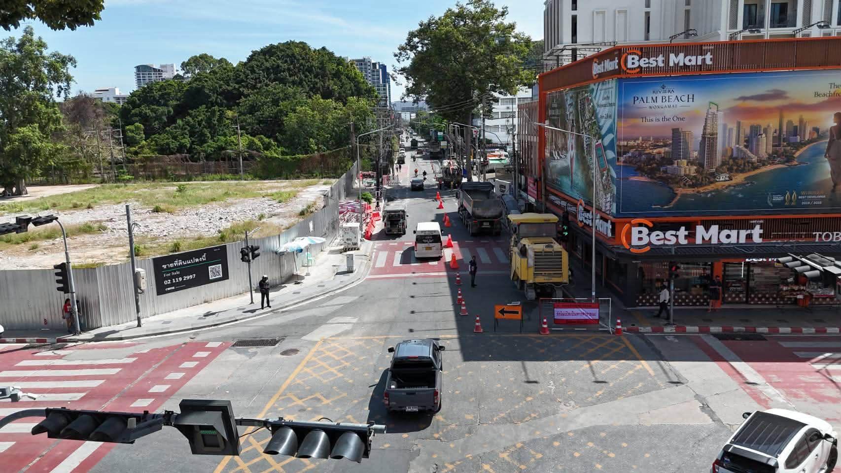 Pattaya Launches Major Overhaul of Second Road, Targeting Completion in 90 Days