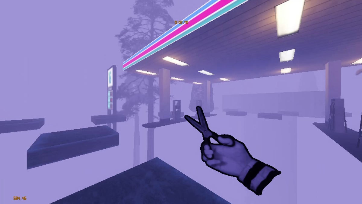 Clipmatrix is a Counter-Strike-like, bunny hopping, platforming romp through surreal and industrial locales